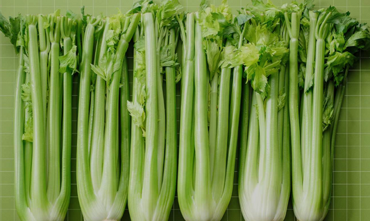 organic celery full box, 8- 10 heads.