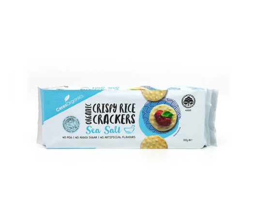 Ceres Organics Rice Crackers - Sea Salt